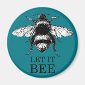 Let It Beeヴィンテージ自然のまわりに マグネット (正面)