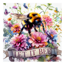 Let It Bee 〜水彩ミツバチの春の花〜