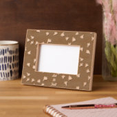 Let It Fall Picture Frame (Brown & Orange) レーザー彫刻フレーム (左)