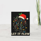 Let It Flow Funny Anatomical Heart Christmas, Medi カード (正面)