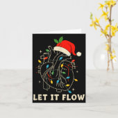 Let It Flow Funny Anatomical Heart Christmas, Medi カード (黄色い花)