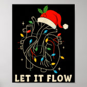 Let It Flow Funny Anatomical Heart Christmas, Medi ポスター (正面)