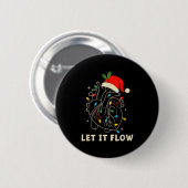 Let It Flow Funny Anatomical Heart Christmas, Medi 缶バッジ (正面&裏面)