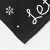 Let It Flowing Xmas Anatomy Santa Heart Part Cardi フリースブランケット (角)