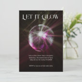 Let it Glow Disco Ball New Yeveパーティー 招待状 (スタンド正面)
