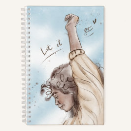 Let it Go ノート|青空の女性 ノートブック