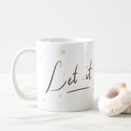 Let it Go マグカップ|白と飛沫と花 コーヒーマグカップ
