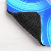 Let It Go Mouse Pad – Blue Swirl Motivational Desk マウスパッド (コーナー)