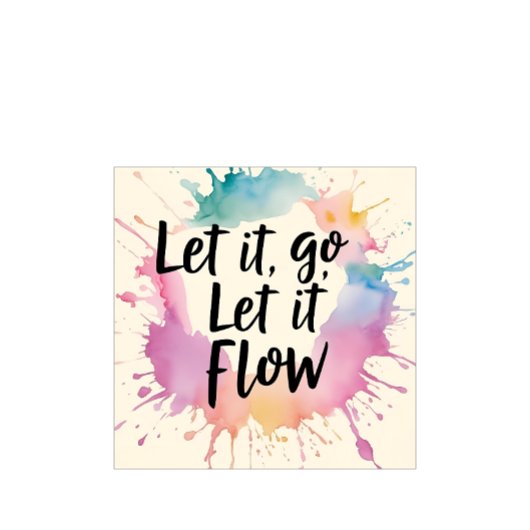 Let It Let Let It Flow - Healing引用文デザインfor M Tシャツ