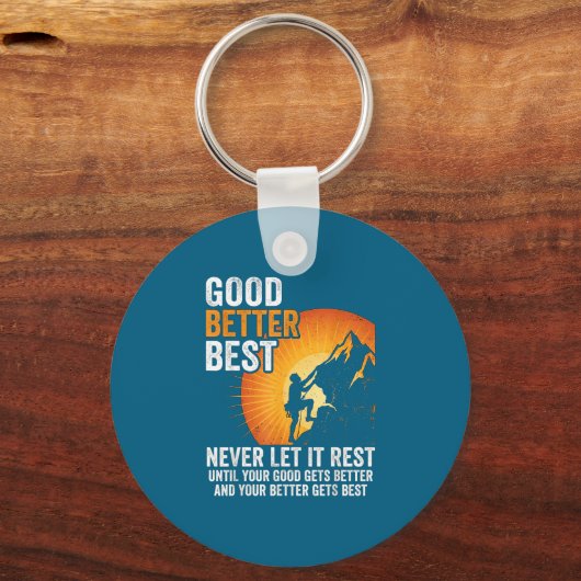 Let It Rest Never Till Better Good Good Gets キーホルダー (正面)