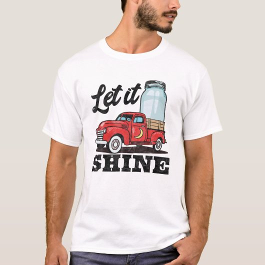 Let it Shine Vintage Truck Tシャツ (正面)