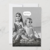 Let It Snowとってもファンシーでおかしいトロピカルビーチの写真 シーズンカード (正面)