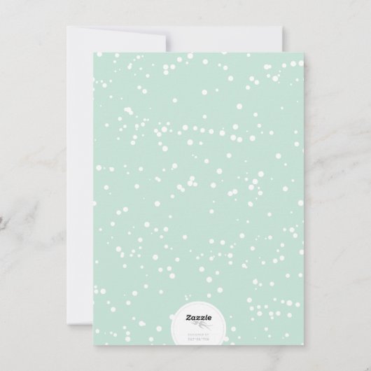 Let It Snowとってもファンシーでおかしいトロピカルビーチの写真 シーズンカード (裏面)