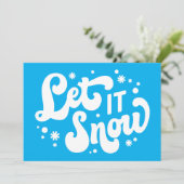 Let It Snowのウィンターデザイン カード (スタンド正面)