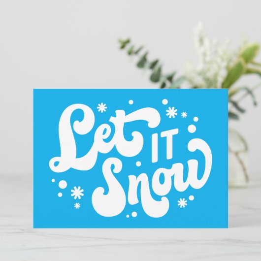 Let It Snowのウィンターデザイン カード (スタンド正面)