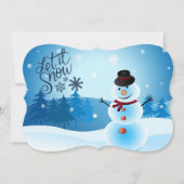Let It Snowを追加して署名と挨拶を入れる シーズンカード (正面)