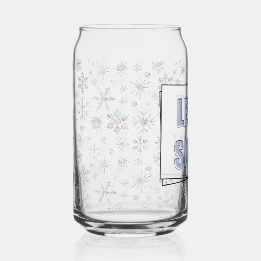 Let It Snow ガラス缶 (正面)