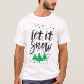 Let It Snow クリスマスTシャツコーデ | 冬 Tシャツ (正面)