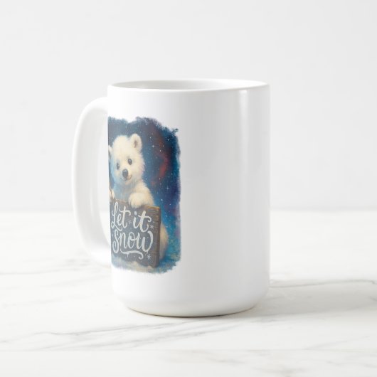 Let It Snow コーヒーマグカップ (正面左)