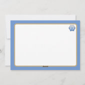 Let It Snow! ゴールド&ホワイトの写真クリスマスカード シーズンカード (裏面)