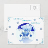 LET IT SNOW シーズンポストカード (正面/裏面)