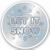 Let It Snow シール (正面)