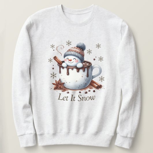 Let It Snow スウェットシャツ (デザイン正面)