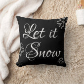 LET IT SNOW -タイポグラフィ クッション (ブランケット)
