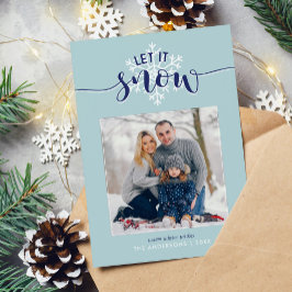 「Let It Snow」フェスティバルカスタム写真 シーズンカード