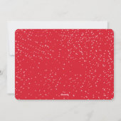 Let it Snow モダン Holiday Photo Card シーズンカード (裏面)