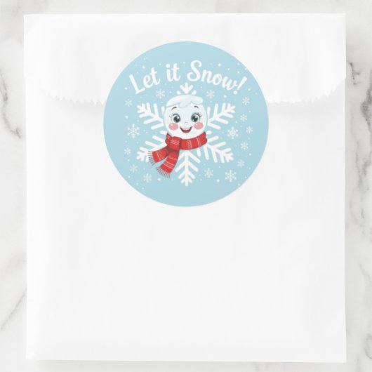 Let it Snow! ラウンドシール (バッグ)