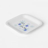 "Let it Snow"紙パーティープレート ペーパープレート (傾斜あり)