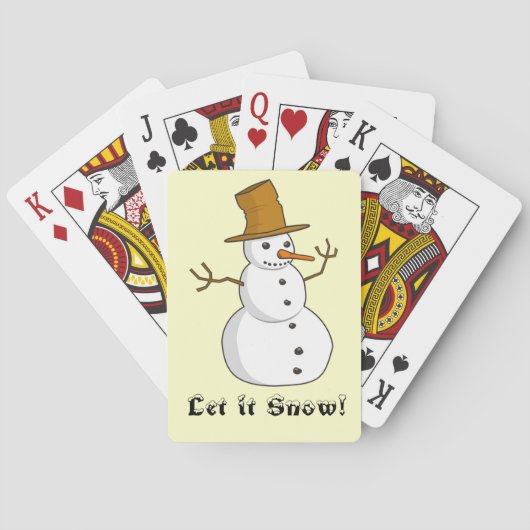 "Let it Snow" 自転車 トランプ (裏面)