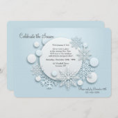 Let It Snow 誘い状 招待状 (正面/裏面)