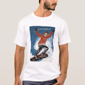 Let It Snow 2性能マイクロファイバーtホワイト Tシャツ (正面)