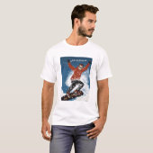 Let It Snow 2性能マイクロファイバーtホワイト Tシャツ (正面フル)