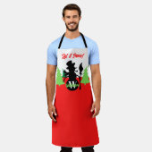 Let it Snow Apron エプロン (着用した状態)