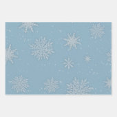 Let it Snow Blue  ラッピングペーパーシート (正面)