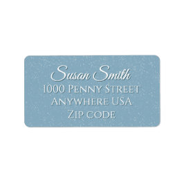 Let it Snow Blue Christmas Label ラベル