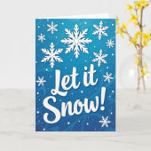 Let It Snow Card カード (黄色い花)