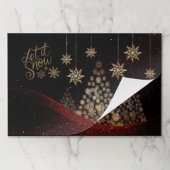 Let It Snow Christmas紙ランチョンマット25 per Pad ペーパーパッド (折り畳み)