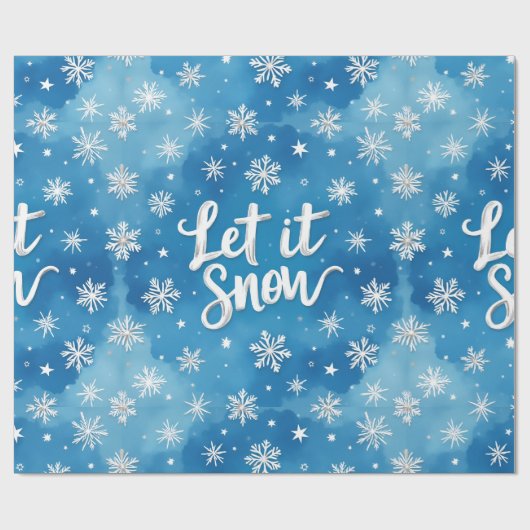  Let It Snow, Christmas, Author Natasha Us   ラッピングペーパー (フラット)