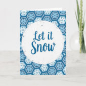 Let It Snow Christmas Card カード (正面)