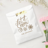 Let it Snow Christmas Holiday Party Feverバッグ フェイバーバッグ (封をした状態)