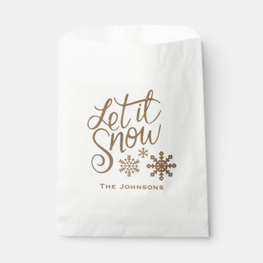 Let it Snow Christmas Holiday Party Feverバッグ フェイバーバッグ (正面)