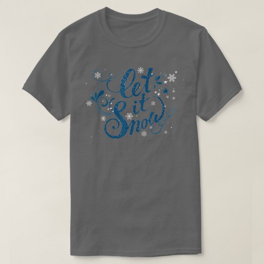 Let It Snow Christmas Snowflake Snowflakes Wonderf Tシャツ (デザイン正面)