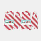 Let it Snow Christmas Village Favor Boxes フェイバーボックス (折り畳みなし)