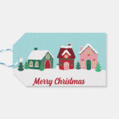 Let it Snow Christmas Village Gift Tag ギフトタグ (裏面横)