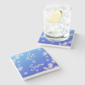 Let it Snow coasters ストーンコースター (横)