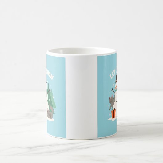 Let it Snow coffee mug コーヒーマグカップ (中央)